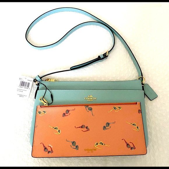 Coach Handbags - New!! Coach East/West Crossbody With Pop-Up Pouch